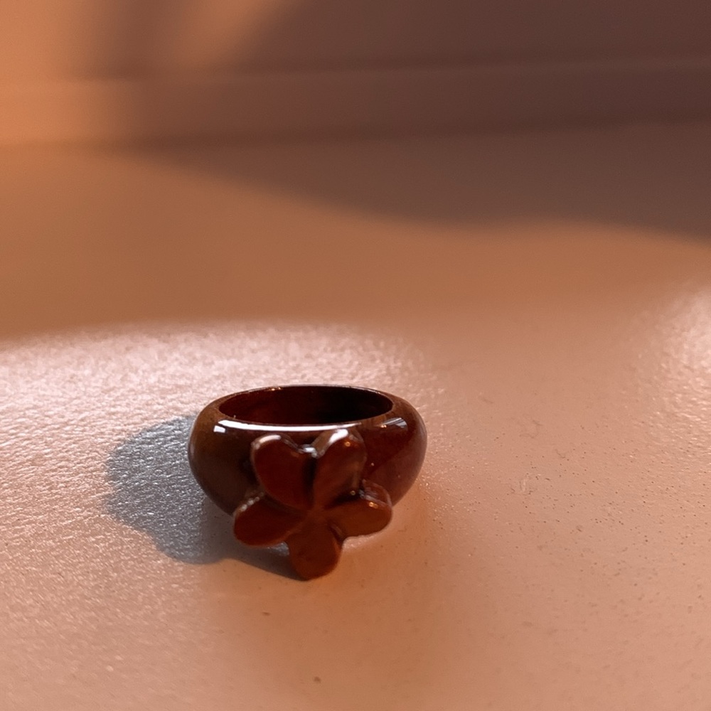 Koa Wood Jewelry Ring Hawaii small pinky ring or child ring Hawaiian Gift New - Picture 4 of 6